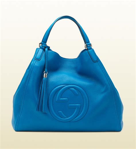 gucci blue and brown bag|gucci shoulder tote bag.